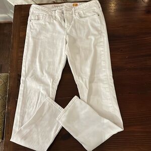 Anthropology white jeans